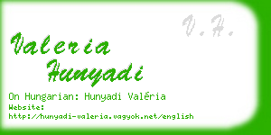 valeria hunyadi business card